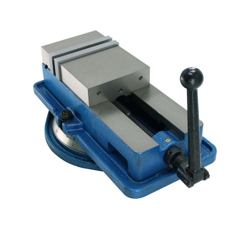 Milling Machine Lockdown Vise -Swiveling Base - Hardened Metal - CNC Vise