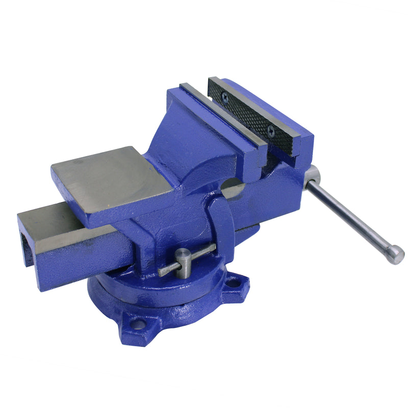 Heavy Duty Bench Vise Anvil Forged, 360° Swivel Locking Base desktop Clamp, 4" 5" 6"