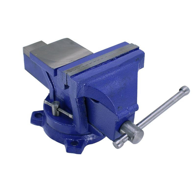 Heavy Duty Bench Vise Anvil Forged, 360° Swivel Locking Base desktop Clamp, 4" 5" 6"