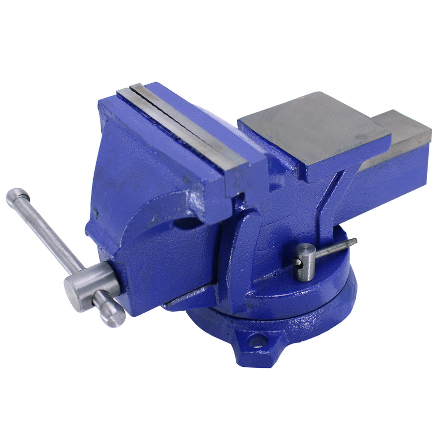 Heavy Duty Bench Vise Anvil Forged, 360° Swivel Locking Base