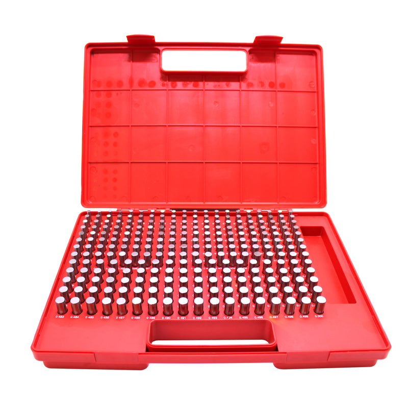 Steel Pin Gage Set Minus- 250pcs M2 .251-.500"