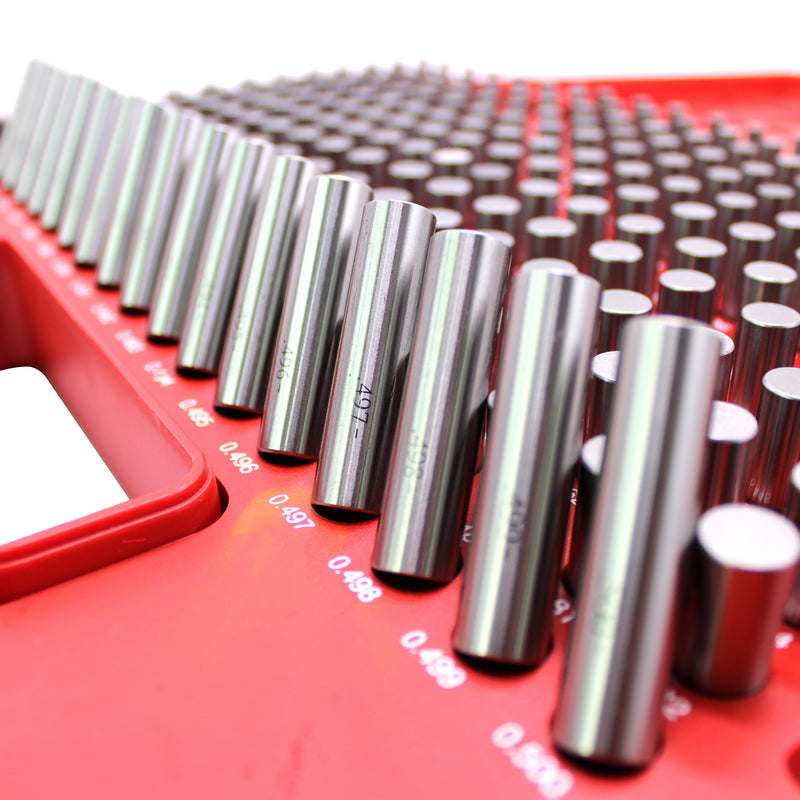 Steel Pin Gage Set Minus- 250pcs M2 .251-.500"