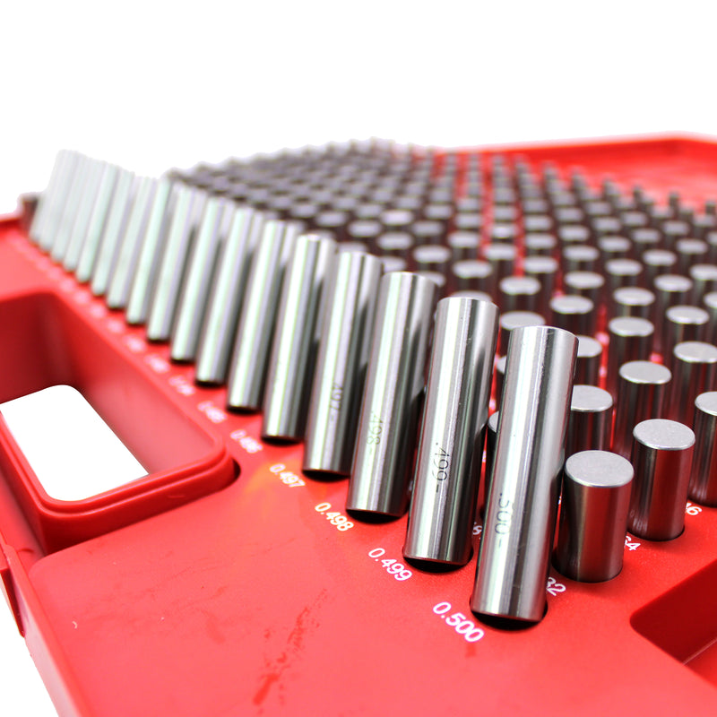 Steel Pin Gage Set Minus- 250pcs M2 .251-.500"
