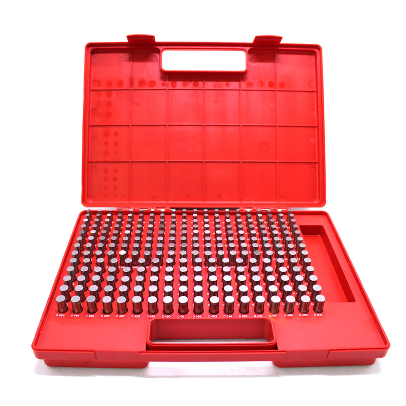 Steel Pin Gage Set Minus- 250pcs M2 .251-.500"