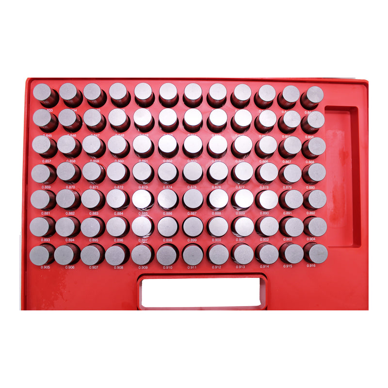Steel Pin Gage Set Minus- 82pcs M5 .751-.832"