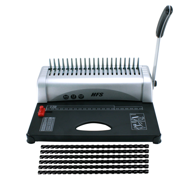 21 Hole Punch Binding Comb Machine with Binding Combs - Paper Scrapbook for A4 A5