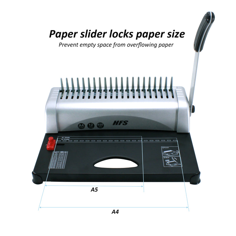 21 Hole Punch Binding Comb Machine with Binding Combs - Paper Scrapbook for A4 A5