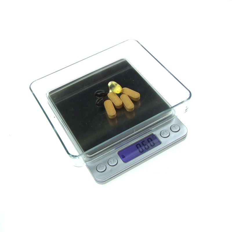500G Digital Pocket Kitchen Food Stainless Steel Scale 0.001Oz Resolution