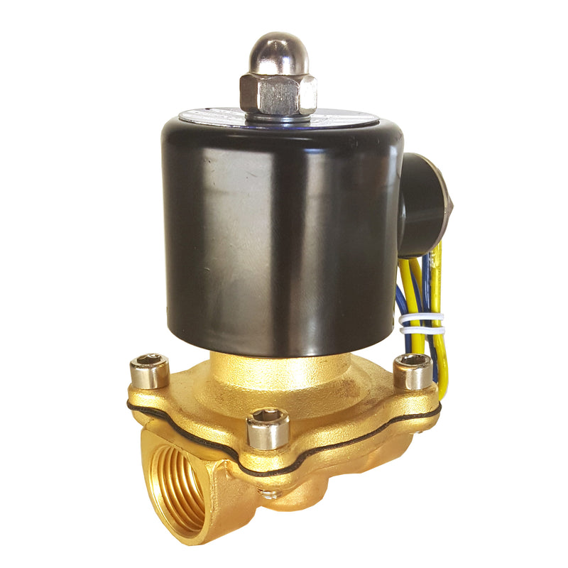 110V Ac 1/2" Electric Solenoid Valve Water Air Gas, Fuels N/C