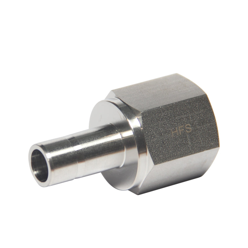 1/2" OD Tube Stub x 1/2" Female NPT Adapter Stainless Steel 316