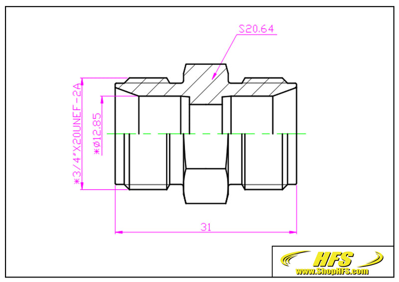 Compression Tube Fitting Union 1/2" Tube OD Adapter Stainless Steel 316