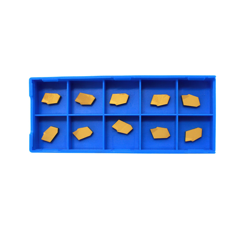 Gtn-2 Tin Coated Carbide Inserts, 10 Pcs/Box