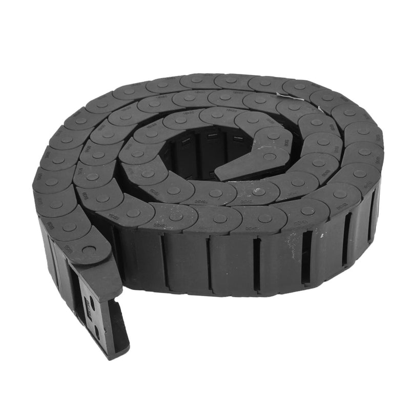 Machine Tool Plastic Towline Drag Chain Black 10 X 15Mm, Length 1000Mm