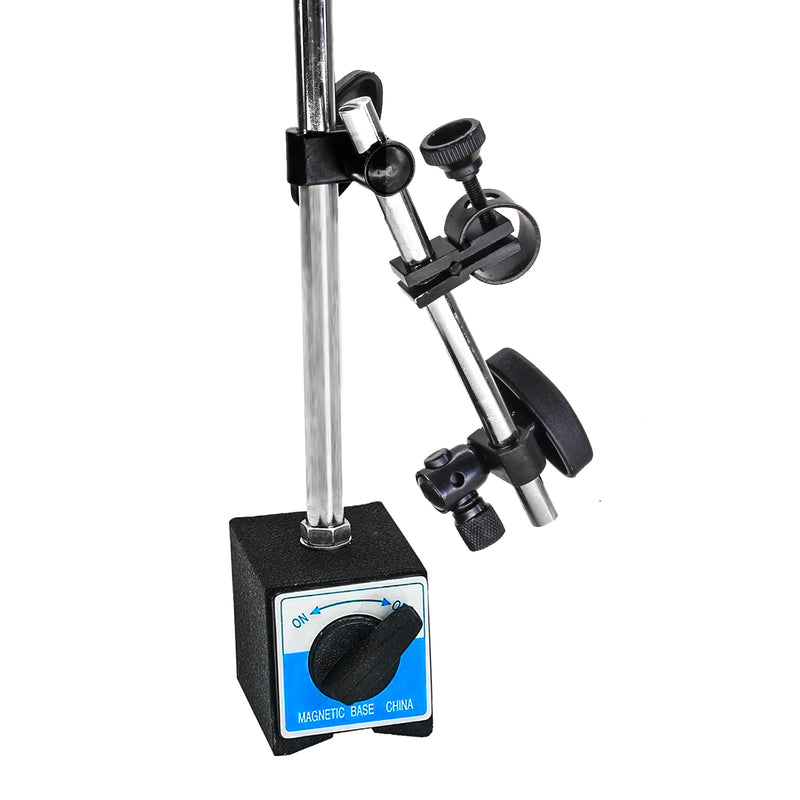 Magnetic Base Stand with Fine Adjustment 135lbs/60kg Max Pull Clamping Hole Diameter 3/8"