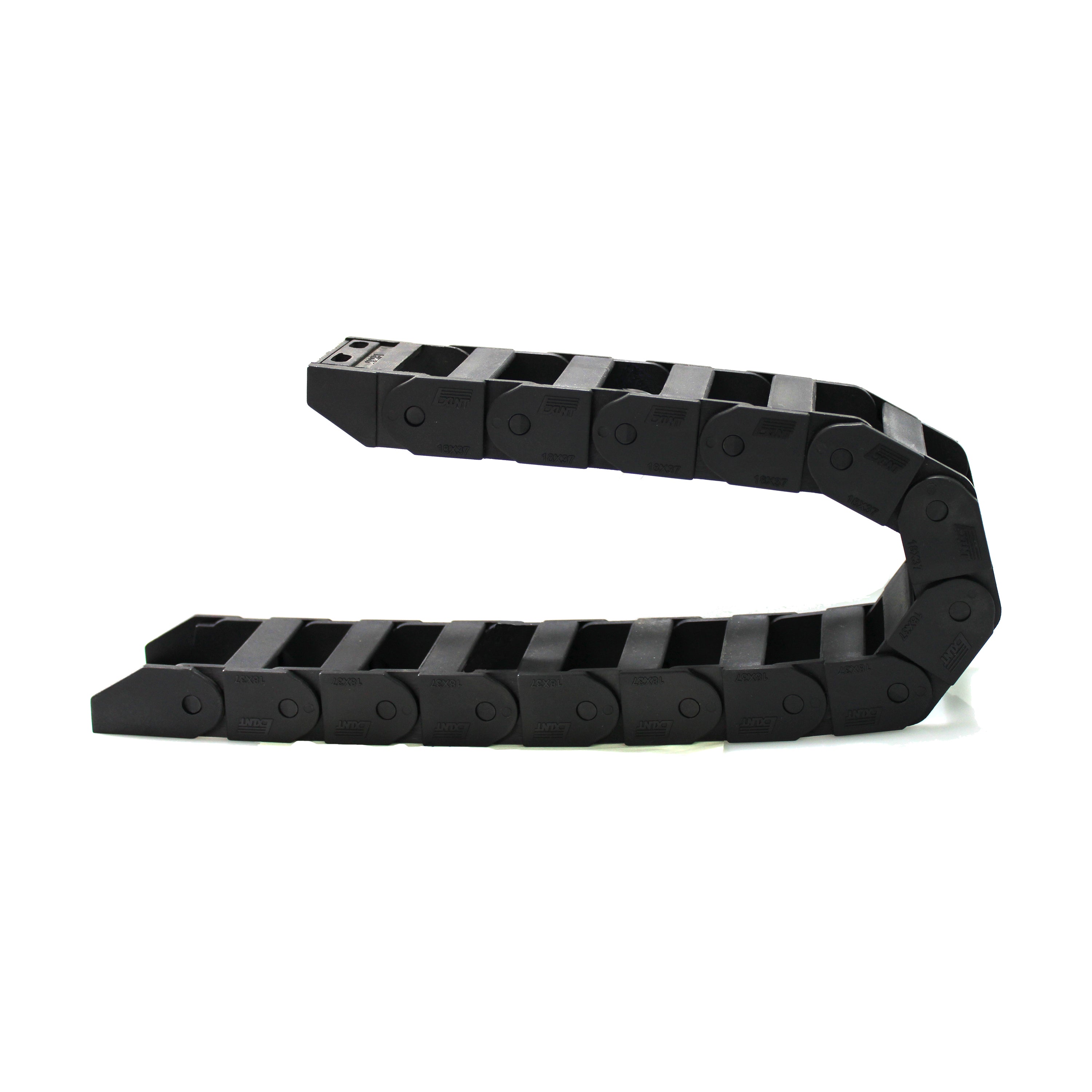HFS(R Machine Tool Plastic Towline Drag Chain Black 1520R18 Semi Open ...