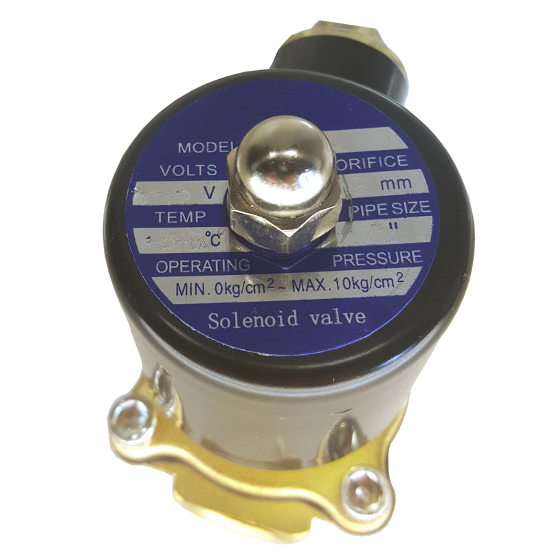 110V Ac 1/2" Electric Solenoid Valve Water Air Gas, Fuels N/C