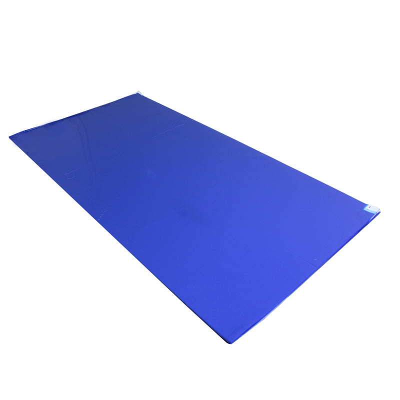 4 Mats of 30 Sheets Blue Adhesive Mat 24" x 36" for Cleanroom, Laboratory, Hospital, 4 Mats/Box