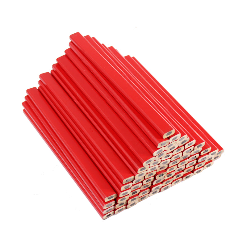 72PCS Professional Medium Carpenters Pencil Hard Carpenters Brickies Brick Layers Pencils Set 7"(175mm)
