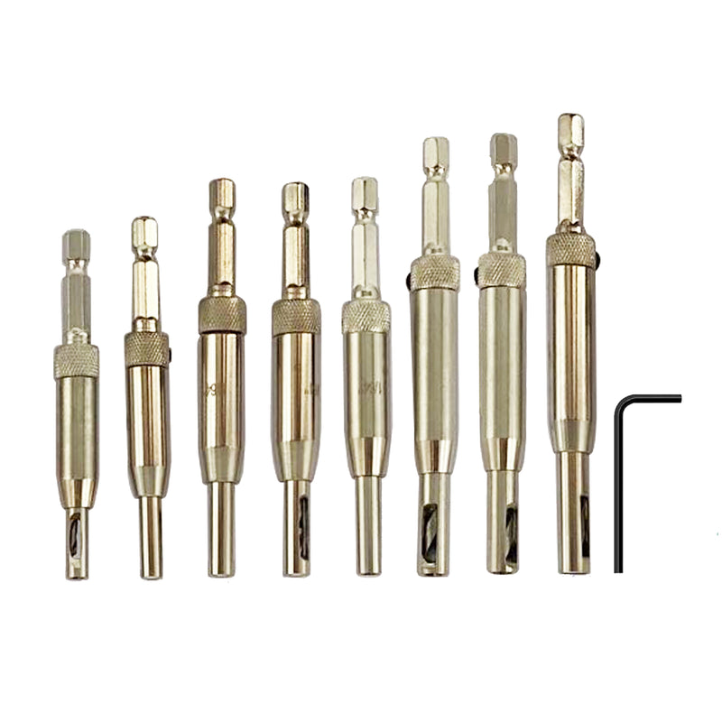 8 pcs Center Drill Bit Set 5/64&