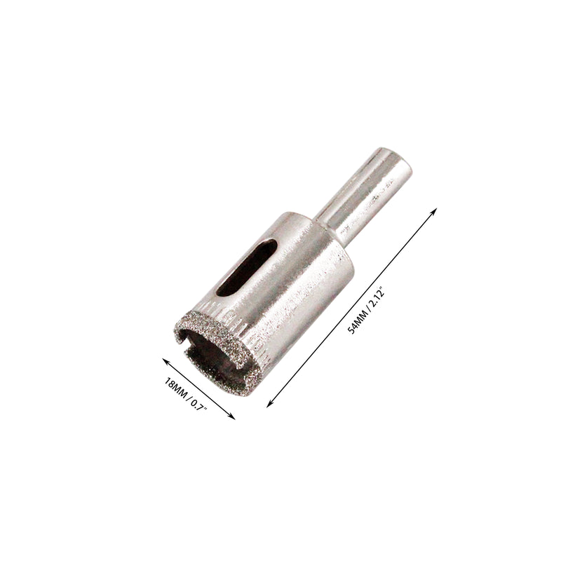 Diamond Drill Bit Set Hole, 15PCS Hole Saw Set for Glass, Marble, Granite Stone 6-50MM