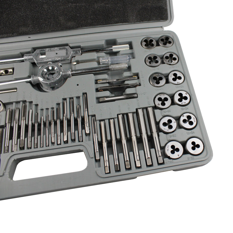SAE Standard Tap and Die 60PC Rethread Set-Cut External&Internal Threads