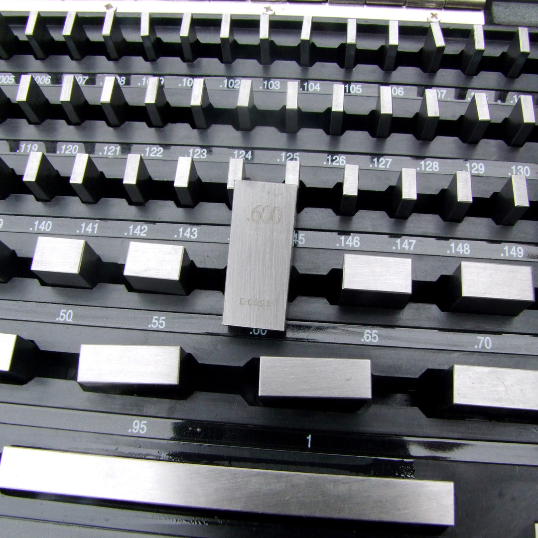 Blocchi Calibro Certificati NIST Set Blocchi Per Calibro Quadrato, 81 Pezzi, Grado B Con Certificato NIST Equivalente - Per Officina E Controllo Qualità Square Cut - Foto 6