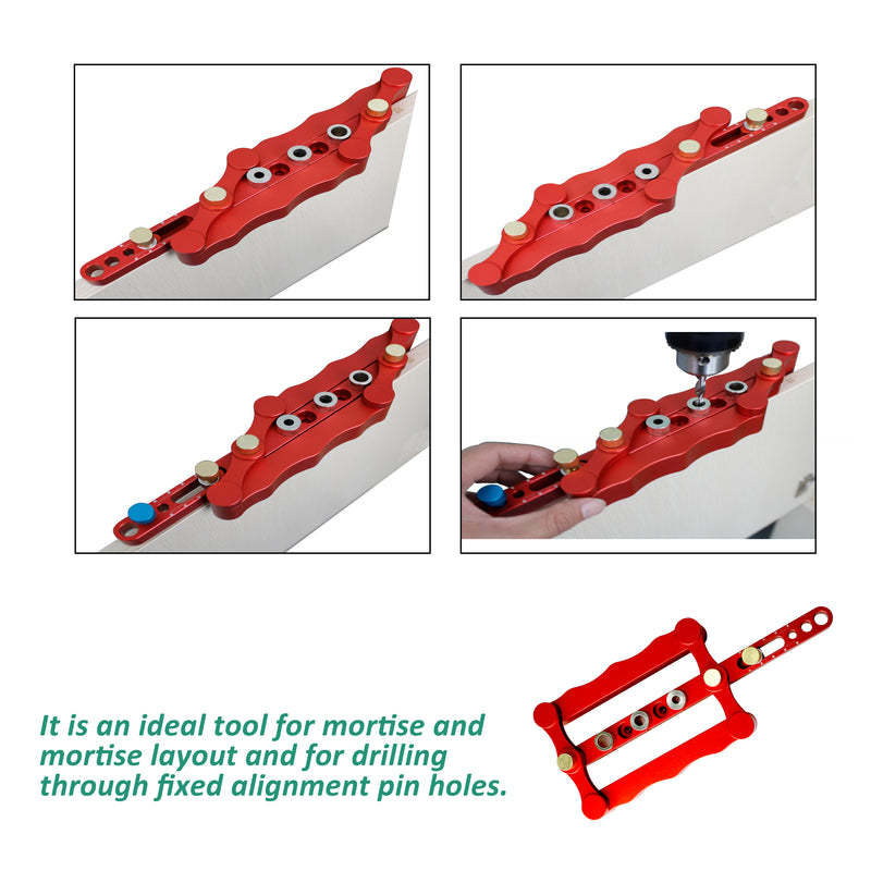 Self Centering Dowelling Jig Wood Dowel Hole Drilling Guide Woodworking Positioner Locator Update Wavy
