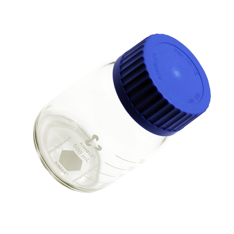 Laboratory Glass Media Storage Bottles with PP Screw Cap, GL 80