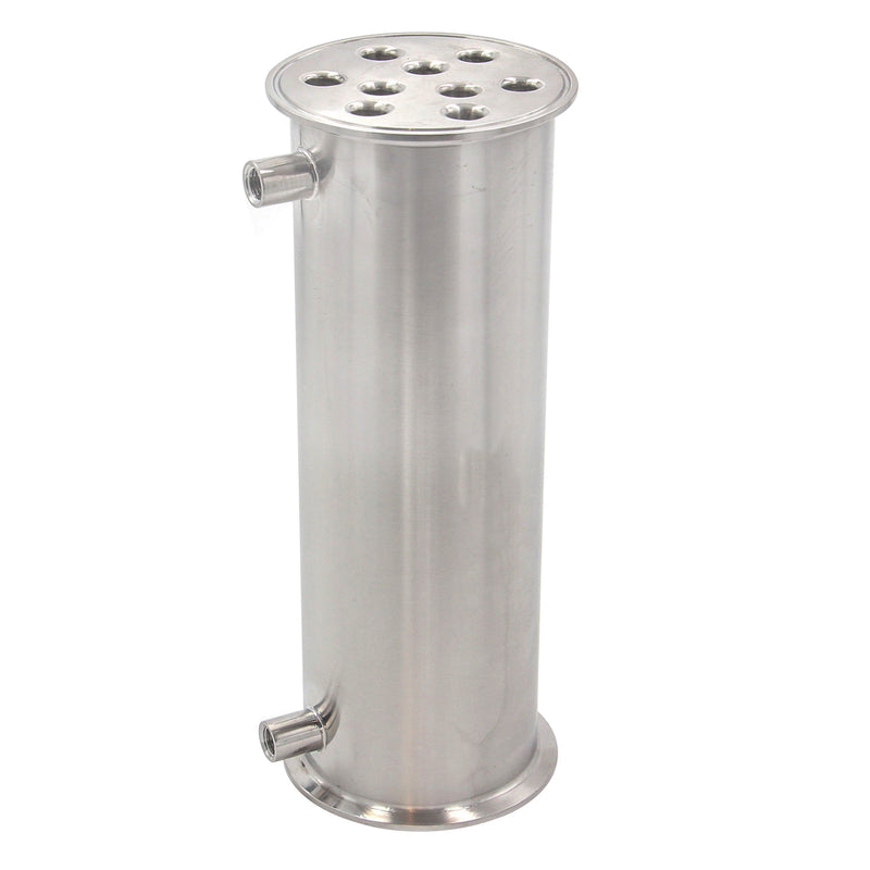 Tri-Clamp Tube In Shell Heat Exchanger Condenser Dephlegmator Reflux