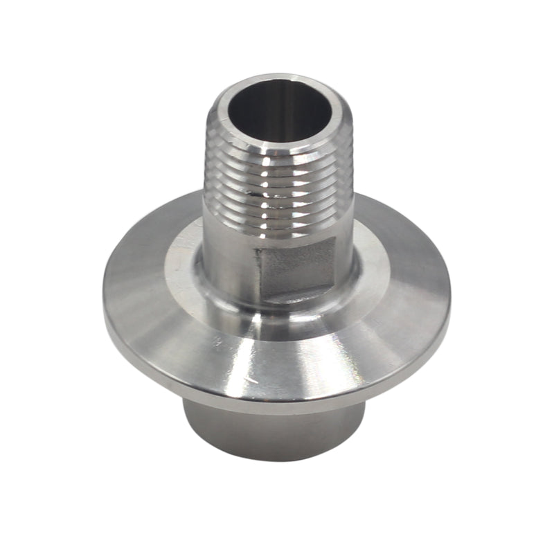 1.5"TC-1/2" NPT female x 1/2" NPT male Tri-Clamp to 2-Side Pipe Adapter