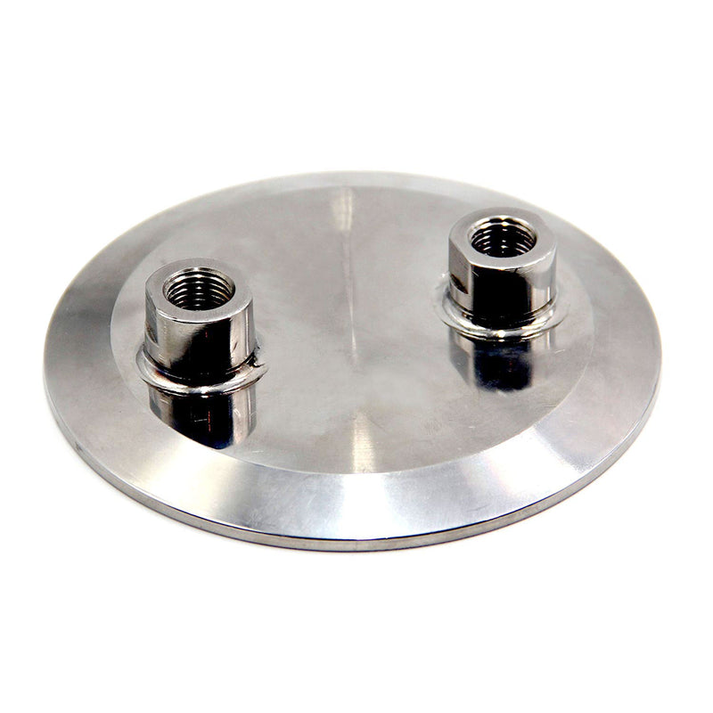 Lid Tri Clamp 6" w/ (2) 1/4" FNPT