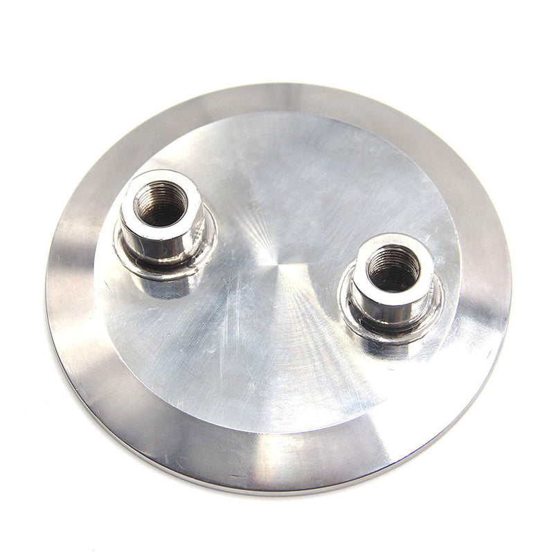 Lid Tri Clamp 6" w/ (2) 1/4" FNPT