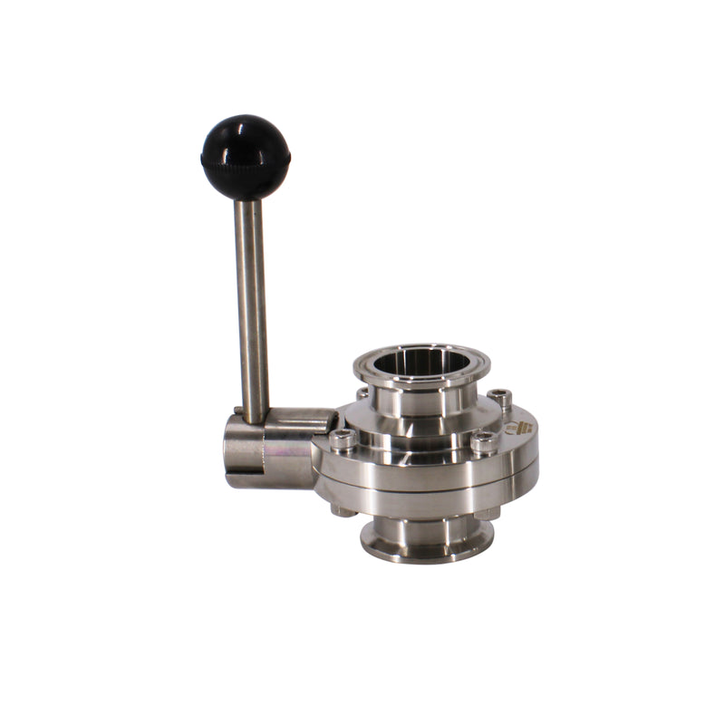 Tri Clamp Sanitary Butterfly Valve with Pull Handle Stainless Steel 304