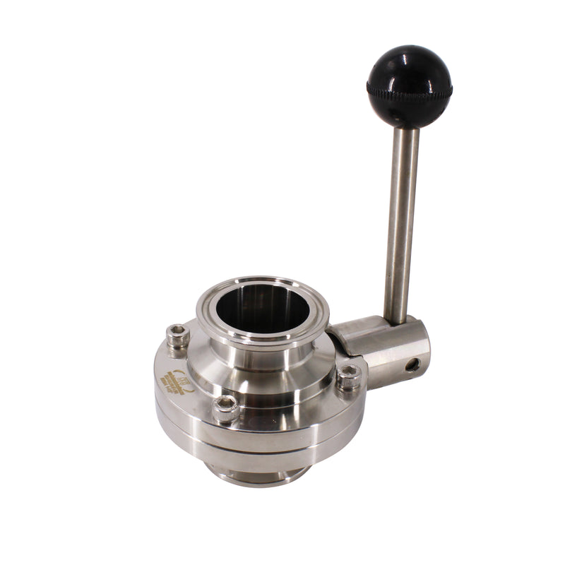 Tri Clamp Sanitary Butterfly Valve with Pull Handle Stainless Steel 304