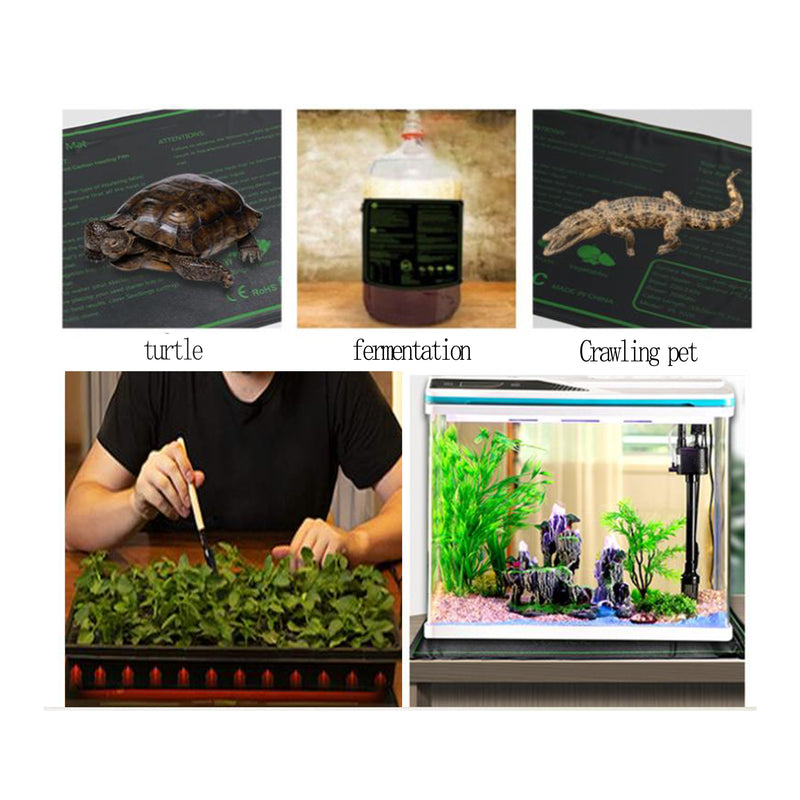 HYDROPONIC DEPOT 10 x 20.75 Inch Graphene Plant Heating Pad Durable Waterproof Seedling Heat Mat Warm Hydroponic Heating Pad