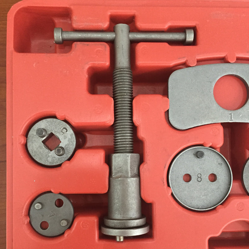 Precision Brake Caliper Wind Back Tool Set - 18 Piece