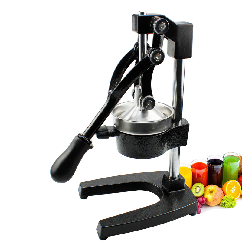 Black Commercial Grade Citrus Juicer Hand Press Manual Fruit Juicer