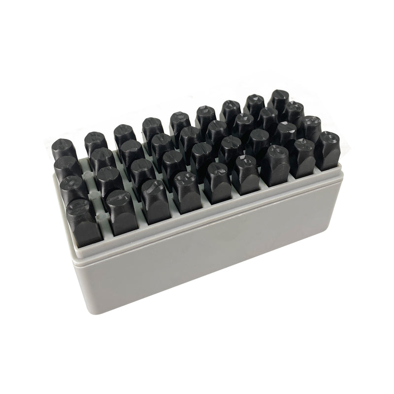 Number & Capital Letter Punch Set 36 Pc, 5/16" - 8MM, Transfer Punches