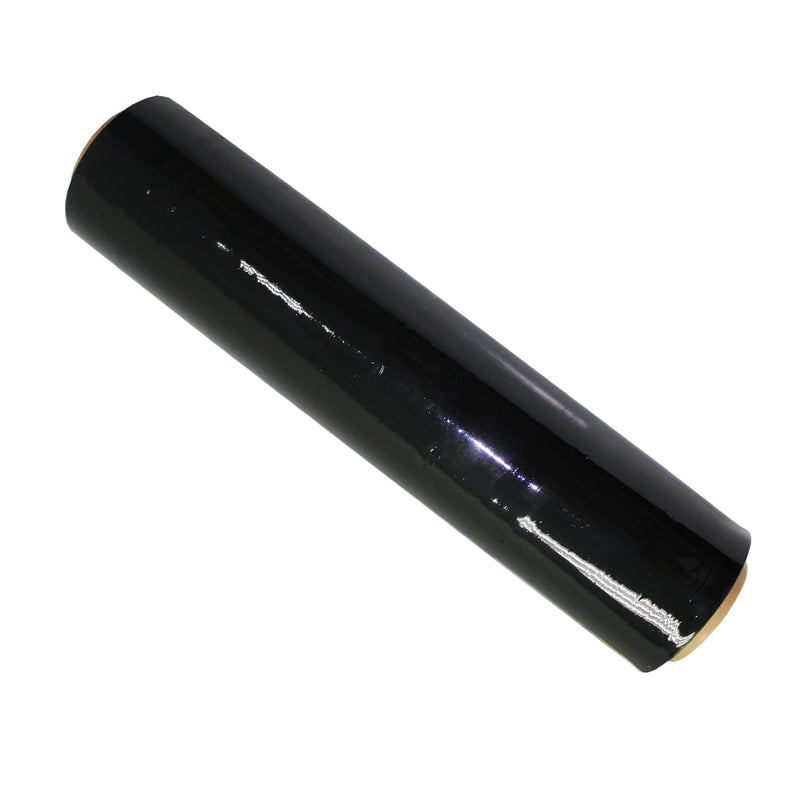 18IN x 1000 FT 4 Roll/Pack -87 Gauge 22 Microns Stretch Moving & Packing Wrap Industrial Strength Black Plastic Pallet Shrink Film Ideal for Furniture, Boxes, Pallets