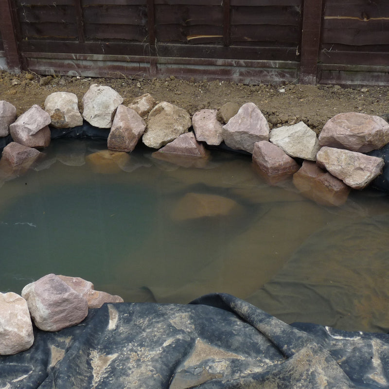 HYDROPONIC DEPOT Pond Liner, HDPE, 11.8-Mil Durable Pond Skins for Water Gardens, Fish Ponds, Black Waterfall