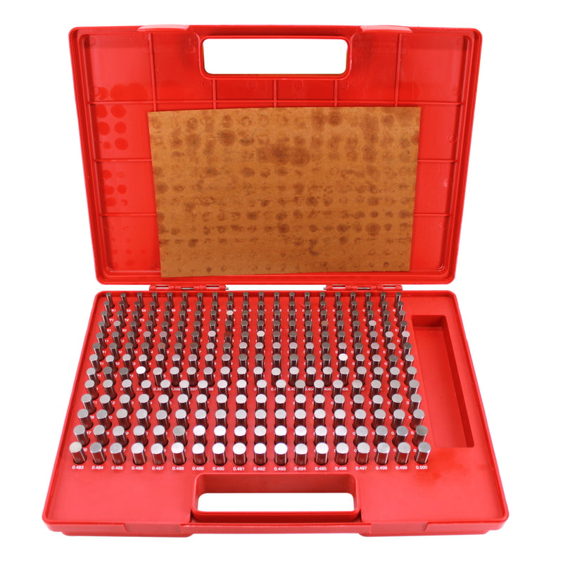 Steel Pin Gage Set Plus+ 250 PCS M2 .251-.500"