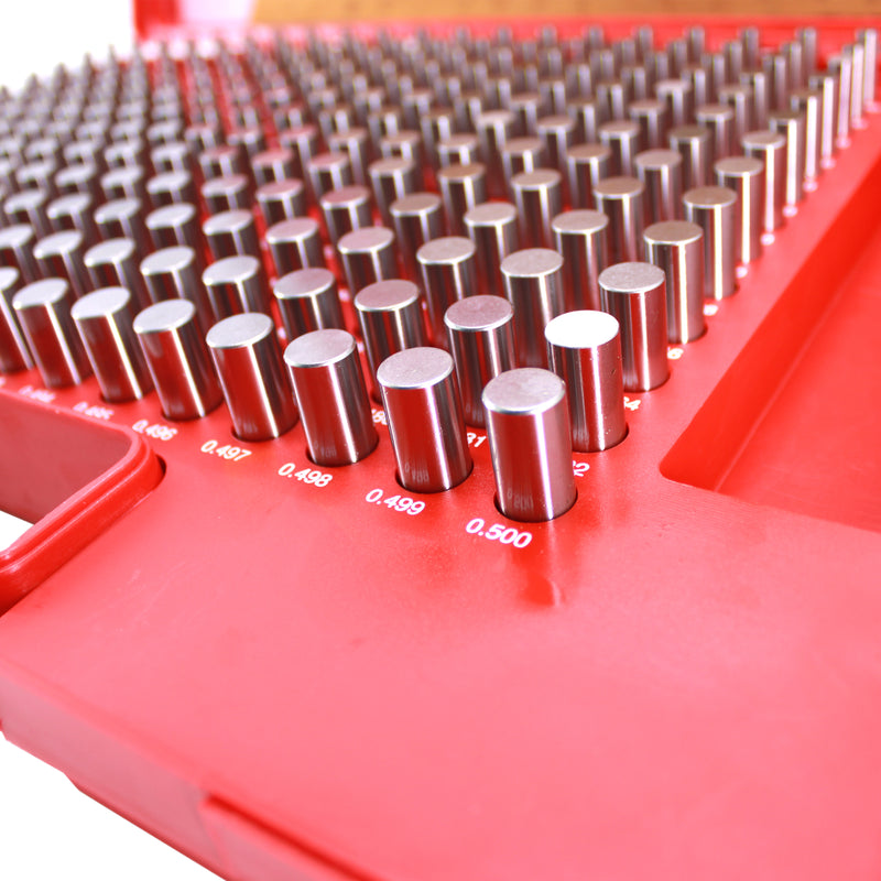 Steel Pin Gage Set Plus+ 250 PCS M2 .251-.500"