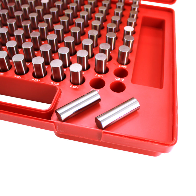 Steel Pin Gage Set Plus+ 125 PCS M3 .501-.625"