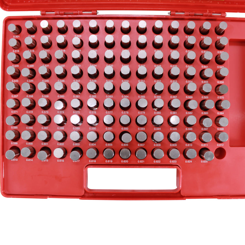 Steel Pin Gage Set Plus+ 125 PCS M3 .501-.625"