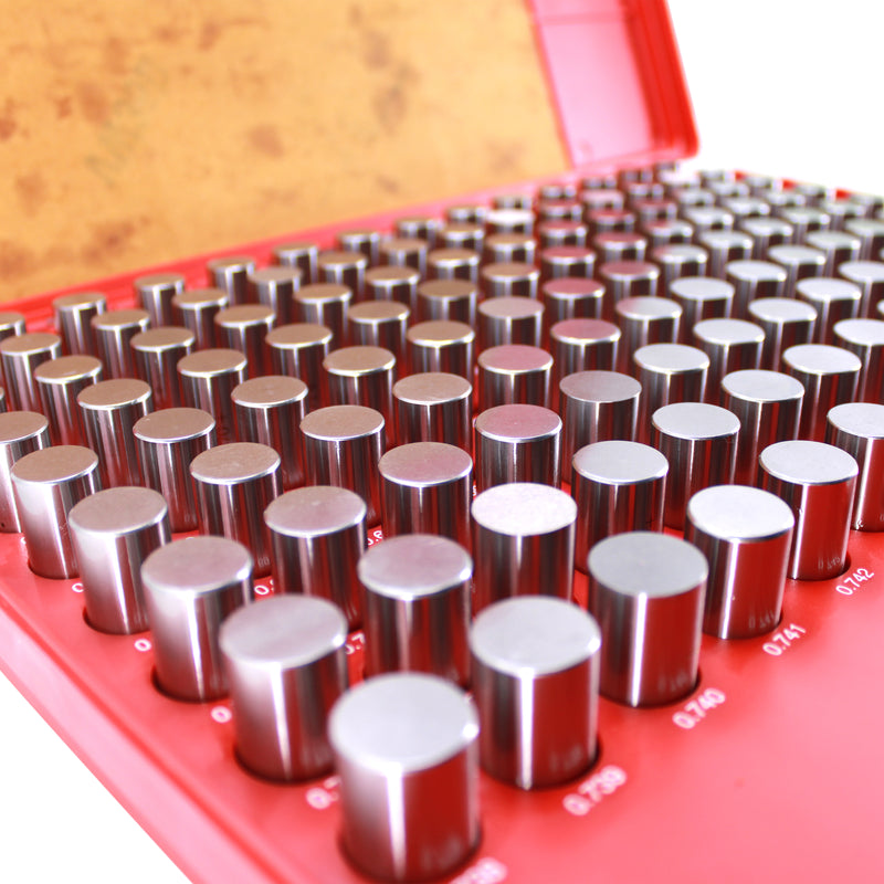 Steel Pin Gage Set Plus+ 125 PCS M4 .626-.750"