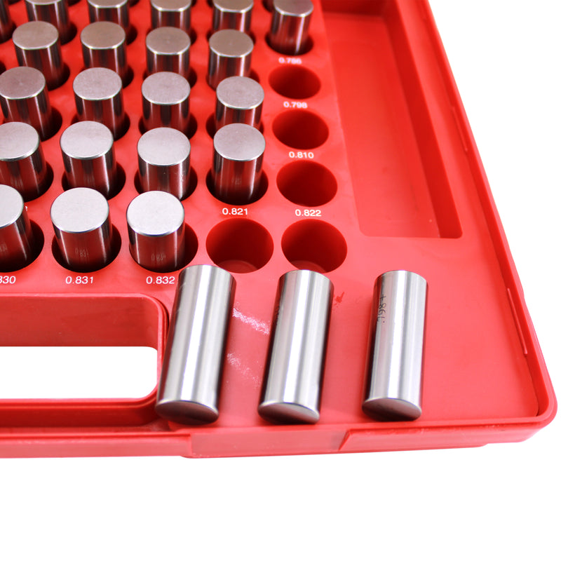 Steel Pin Gage Set Plus+ 82 PCS M5 .751-.832"