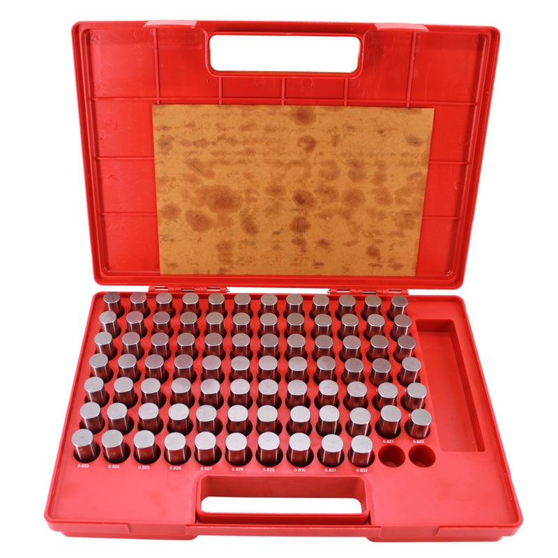 Steel Pin Gage Set Plus+ 82 PCS M5 .751-.832"