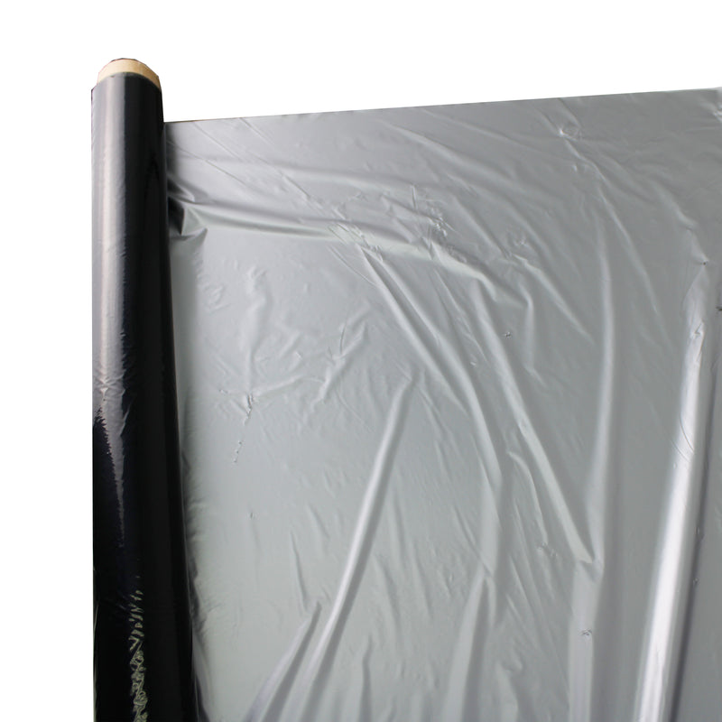 HYDROPONIC DEPOT 1 Mil LLDPE Silver Black Metallic Plastic Mulch Plastic Film for Fruits, Vegetables, Crops, Greenhouse, Garden