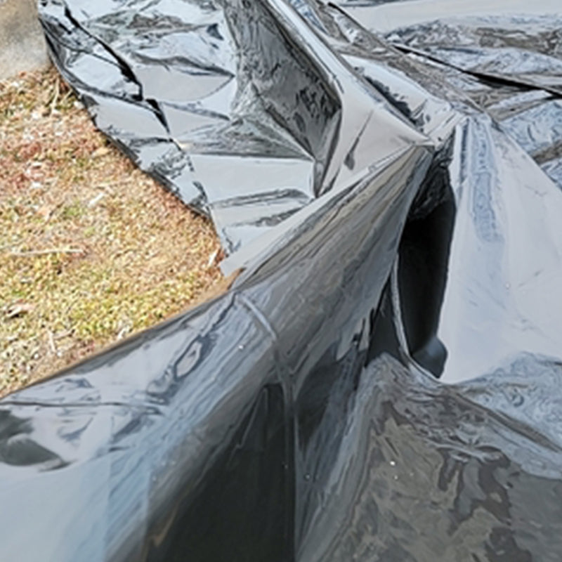 HYDROPONIC DEPOT Black Plastic Sheeting Roll 6 Mil