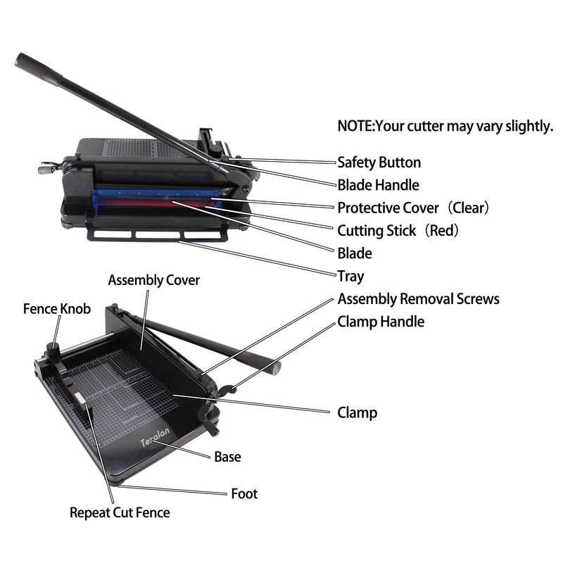 TEXALAN Heavy Duty Guillotine Paper Cutter -12&
